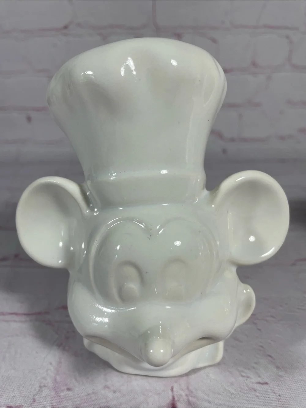 Vintage Disney Mickey Mouse In Chefs Hat Ceramic Salt and Pepper Shaker Pair